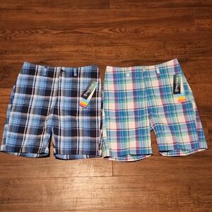 Men PRO TOUR Multicolor Plaid Shorts Bundle